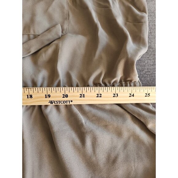 Maurices Dress Women 4X Olive Green Elastic Waist 3/4 Sleeve Pockets Office - Picture 7 of 15